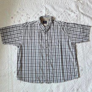 3XL Men's Short Sleeve Button Down Wrangler Casual Shirt